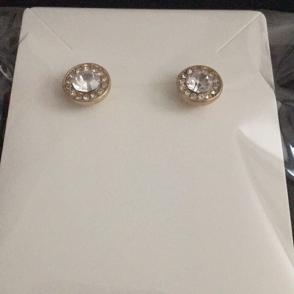 Bundle Sale 3 for $15 | Gold Tone Crystal Earrings | Central Sparkle
